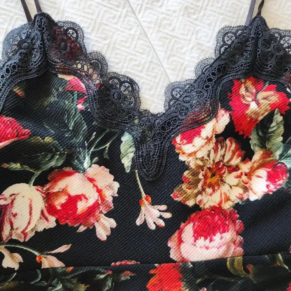 ANTHROPOLOGIE FOXIEDOX AUTUMNAL SLIP DRESS sz S - Picture 10 of 12